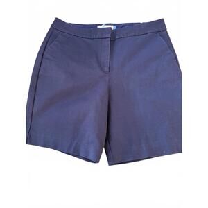 BODEN Navy Womens Cotton Shorts Sz 12 Nautical Preppy CottageCore